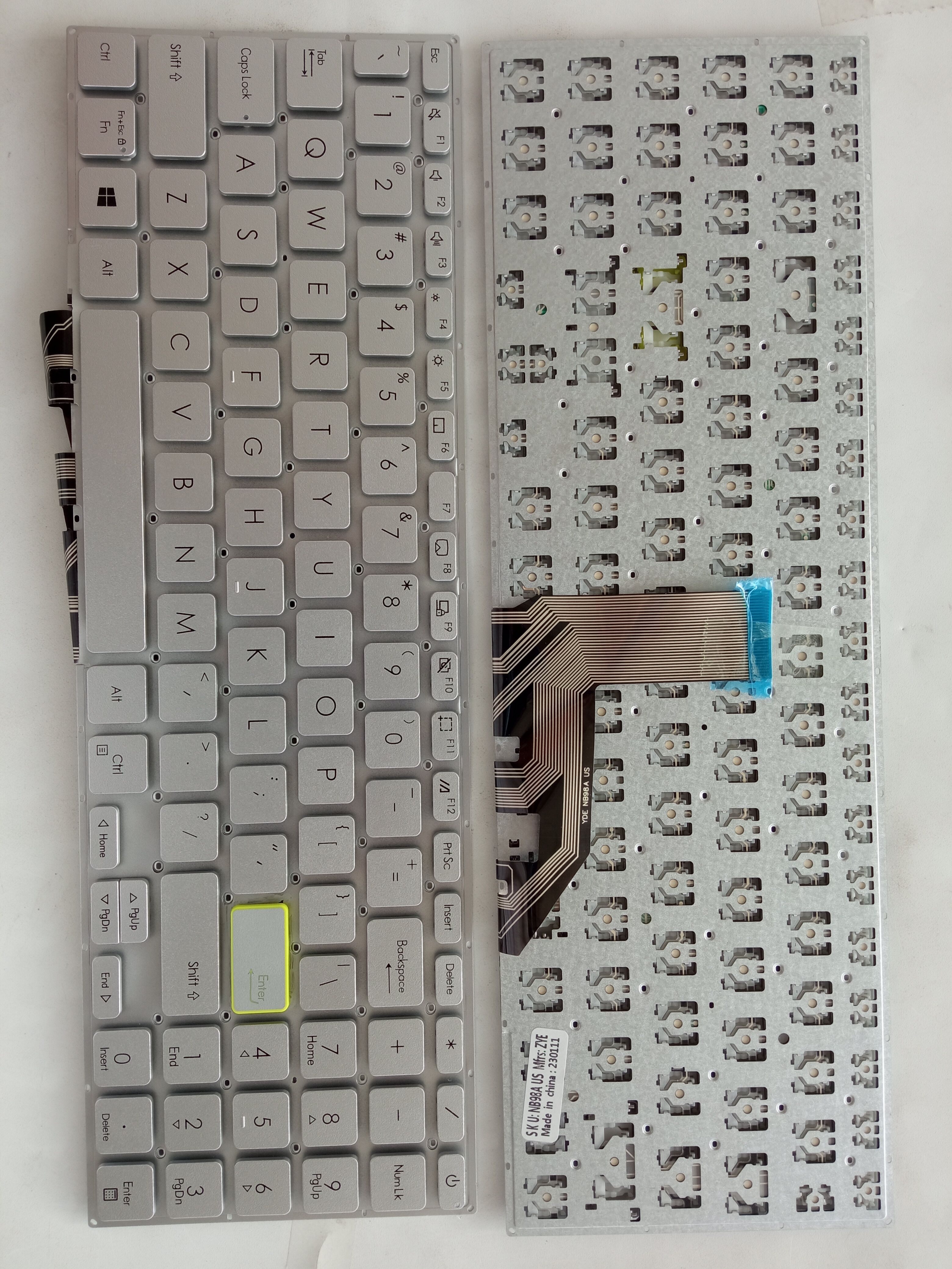 Picture of New Replacement Laptop Keyboard For ASUS X513 SILVER (OEM) US Layout